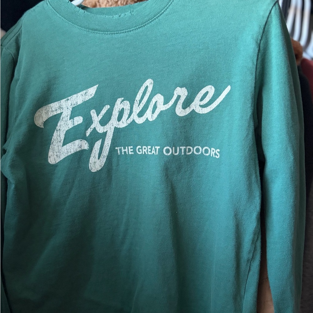Explore The Great Outdoors Graphic Kids Shirt